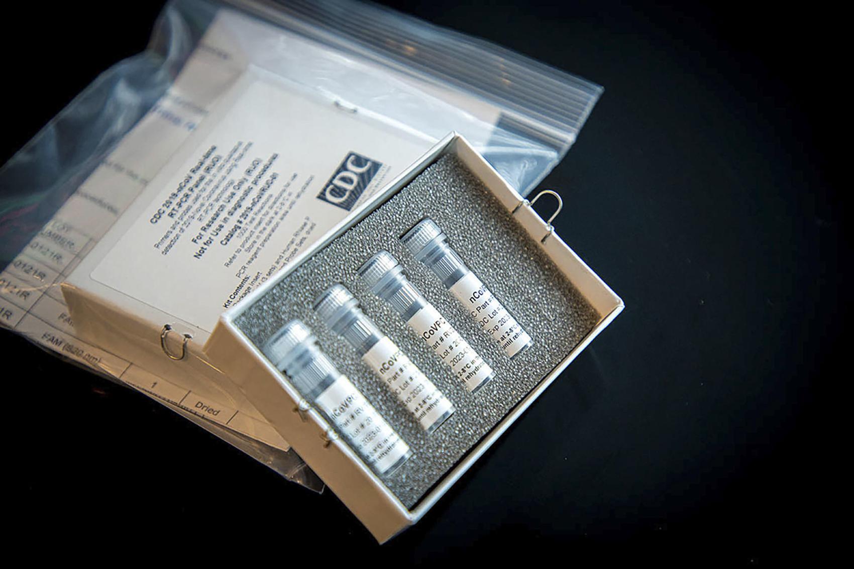 In an undated photo from the Centers for Disease Control and Prevention, a coronavirus diagnostic test kit distributed by the CDC. — Centers for Disease Control via The New York Times CENTERS FOR DISEASE CONTROL AND PREVENTION